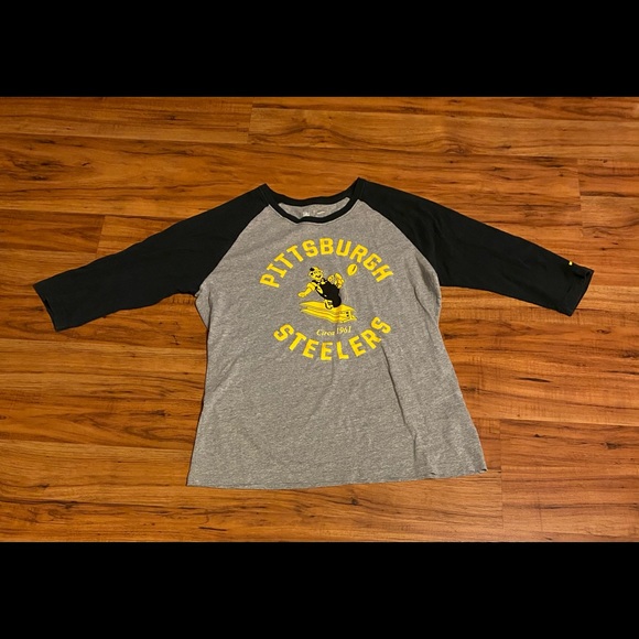 Nike Other - Nike NFL Team Raglan Pittsburgh Steeler Shirt